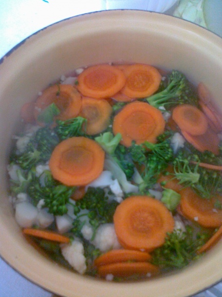 Kuracie prsia s restovanou zeleninou a ryžovými rezancami - obrázok 3