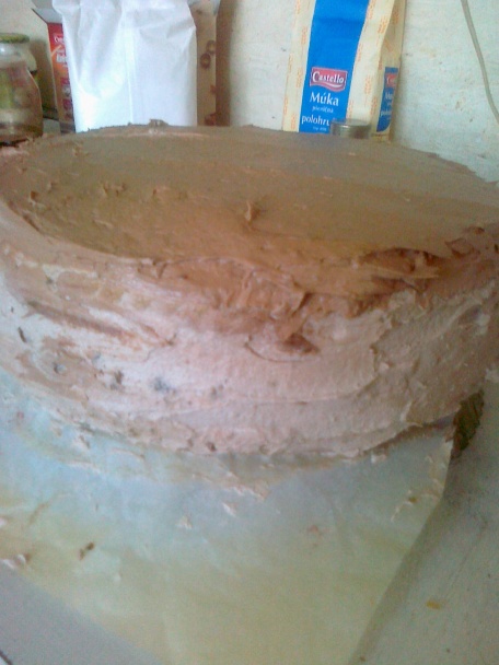 Kávovo - čokoládová torta - obrázok 6