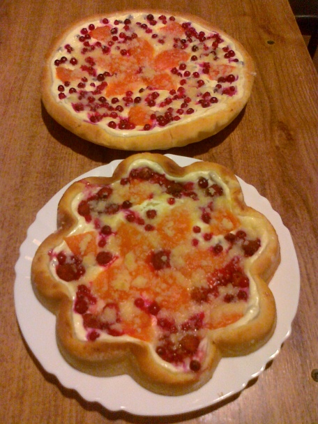 Tvarohovo - ovocné koláče z kysnutého cesta - obrázok 4