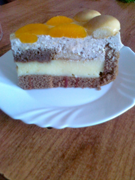 Pudingovo - stracciatellový tortový rez - obrázok 8