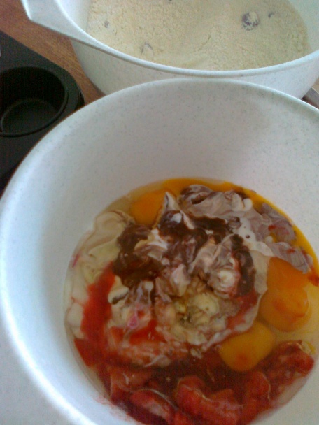 Muffiny s čokoládovým jogurtom - obrázok 1