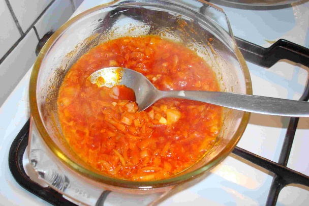 Paprikový zemiakový šalát (fotorecept) - obrázok 3