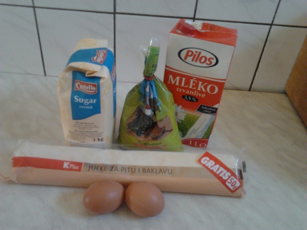 Krupicová kaša v štrúdľovom ceste/tzv.Kajmačnica/(fotorecept) - obrázok 1