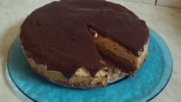 Arašidovo-karamelová torta (nepečená) /fotorecept/ - obrázok 9