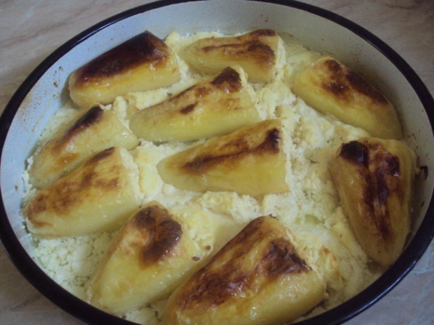 Pečené papriky plnené slaným tvarohom (fotorecept) - obrázok 4