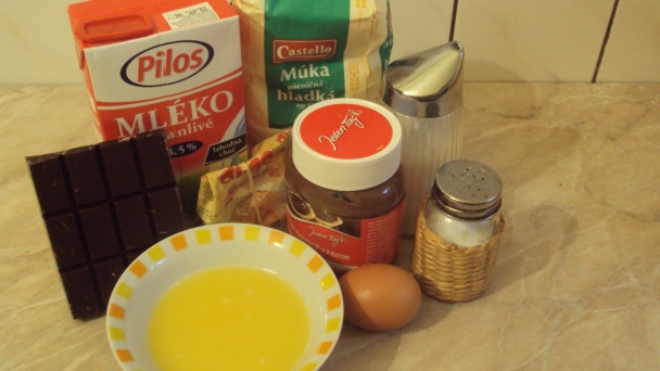 Mramorová čokoládovo-nutelová roláda  (fotorecept) - obrázok 1