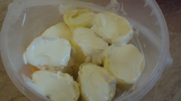 Papriky v smotane - šalát (fotorecept) - obrázok 6