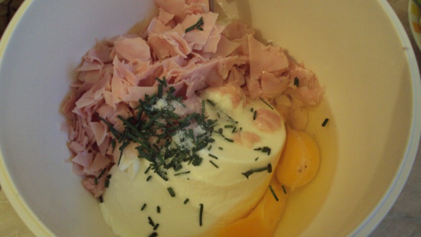 Tekvicové palacinky plnené tvarohom so šunkou (fotorecept) - obrázok 5
