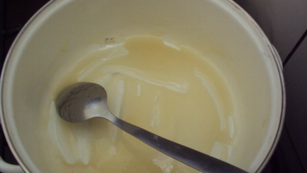 Stracciatella-krupicový koláč, nepečený (fotorecept) - obrázok 7