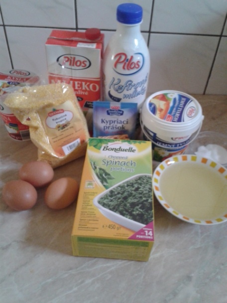 Špenátový koláč z kukuričnej múky (fotorecept) - obrázok 1