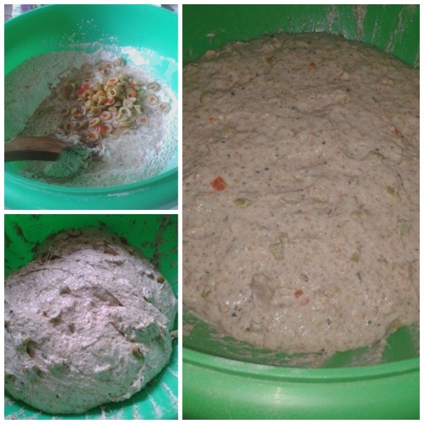 Celozrnné žemle s olivami a bazalkou (fotorecept) - obrázok 1