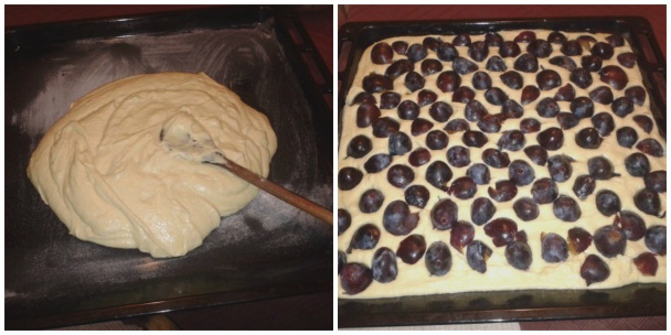 Slivkový koláč s posýpkou (fotorecept) - obrázok 3