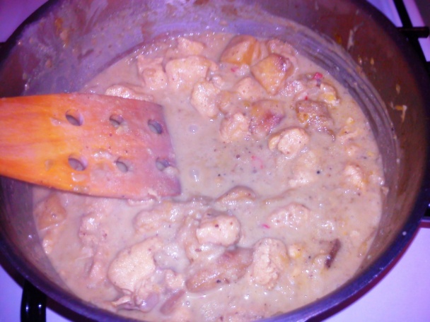 Kuracie karí s mangom - obrázok 3