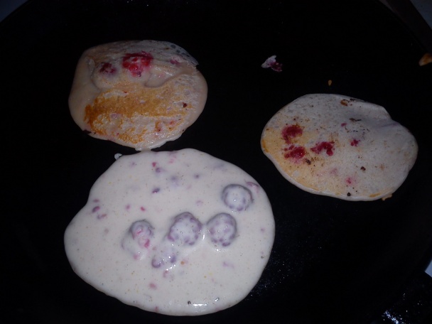 Malinové palacinky (raspberry pancakes) - obrázok 3