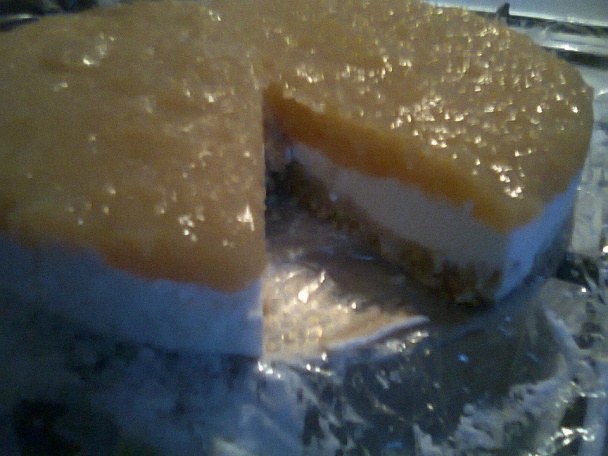 Svieža jablkovo-tvarohová torta - obrázok 1