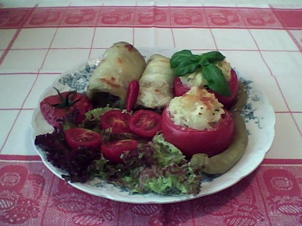 Zapečený plnený baklažán (fotorecept) - obrázok 5