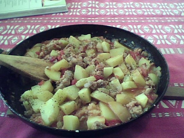 Zemiaky s ovocím a mletým mäsom (fotorecept) - obrázok 2