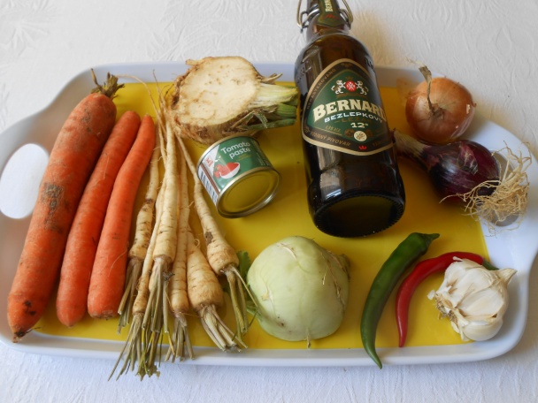 Kližka na čiernom pive so zeleninou (fotorecept) - obrázok 3