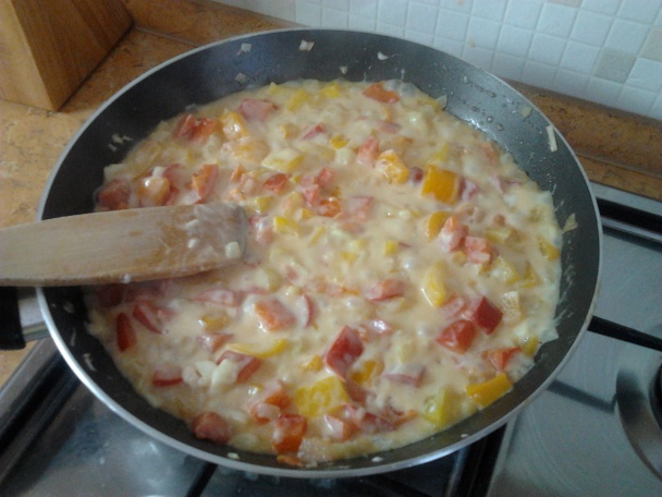 Zapekaná cuketa plnená zeleninou - obrázok 3