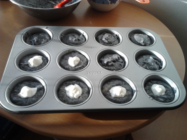Čučoriedkové muffiny s tvarohom - obrázok 4