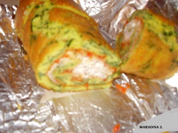 Plnená slaná roláda - obrázok 2