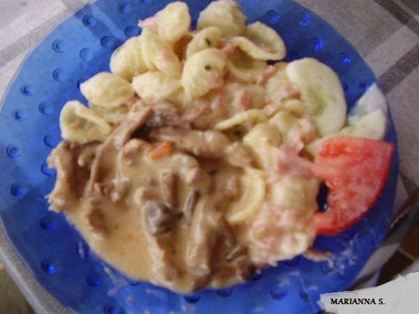 Morčacie na hubách s parádnou cestovinou - obrázok 7