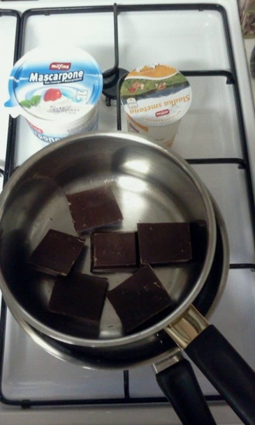 Čokoládovo-mascarponové kocky (fotorecept) - obrázok 2