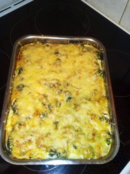 Zapekané halušky s brokolicou - obrázok 5