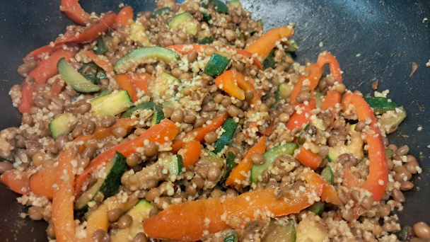 Šošovicová panvička s kuskusom (fotorecept) - obrázok 5