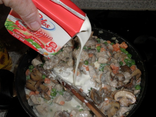 Cestoviny s nivovou omáčkou a kuracinou (fotorecept) - obrázok 6