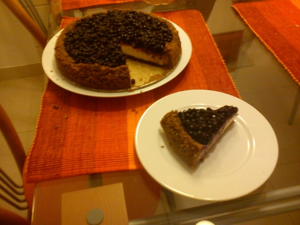 Nepravý čučoriedkový cheescake - obrázok 3