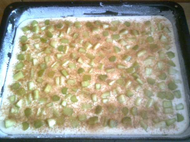 Super rýchly a super mäkkučký rebarborový koláčik - obrázok 2