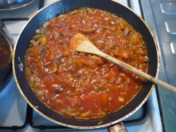 Ryža zapekaná s rajčinami a šampiňónmi (fotorecept) - obrázok 2