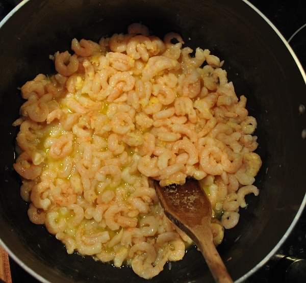 Cestoviny s krevetami (Tagliatelle s krevetovou omáčkou) - obrázok 1