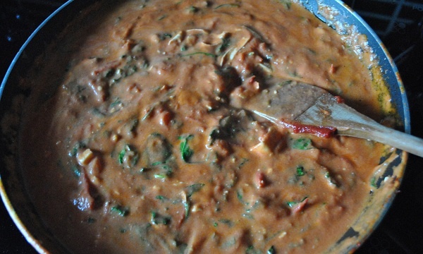 Cestoviny s kozím syrom, špenátom a paradajkami - obrázok 4