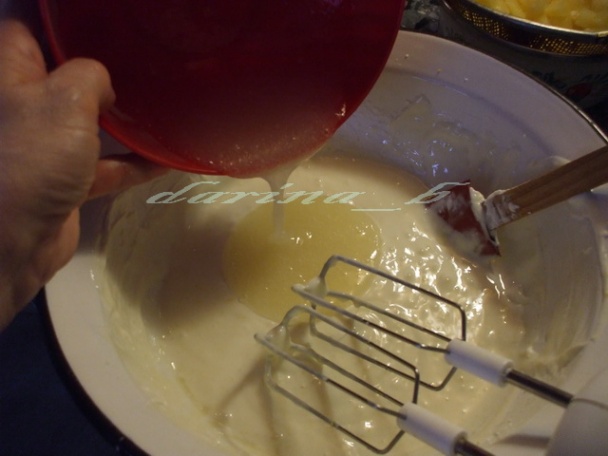 Tvarohová torta s ananásom - obrázok 4