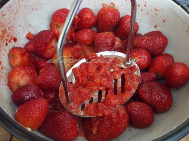 Domáca tvarohová zmrzlina s jahodami - obrázok 5