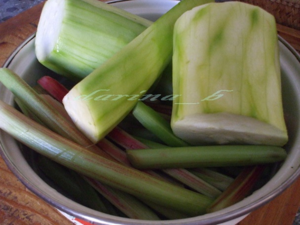 Cuketovo - rebarborový džem s mätou - obrázok 1