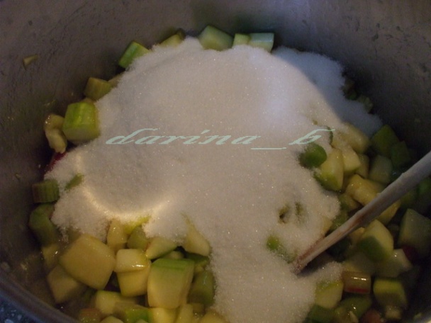 Cuketovo - rebarborový džem s mätou - obrázok 3