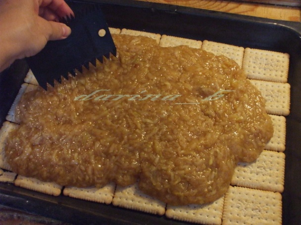 Nepečený jablkovo - pudingový koláč - obrázok 3