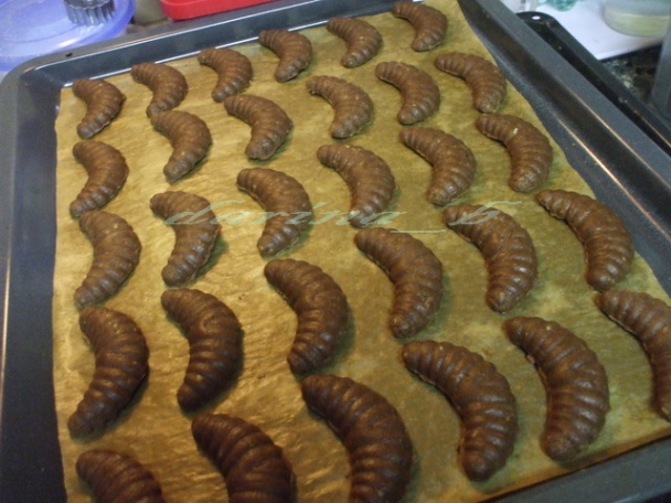 Čokoládové rohlíčky - obrázok 4