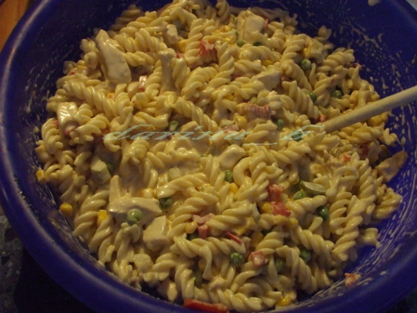 Cestovinový šalát s kuracím mäsom - obrázok 8