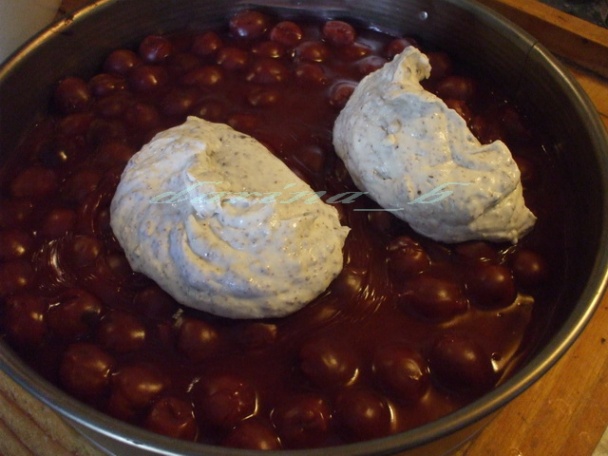 Čokoládovo - tvarohová torta s višňami  - obrázok 9