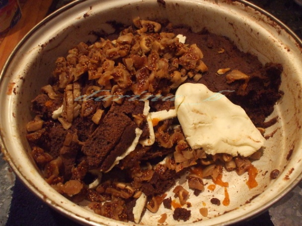 Čokoládové a figové kocky s marcipánom - obrázok 9