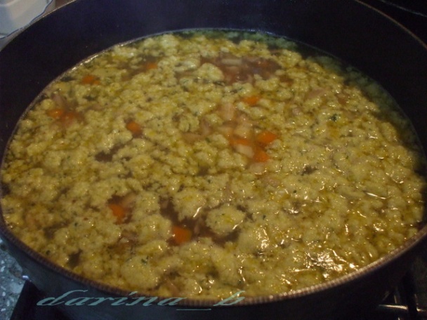 Zeleninová polievka s hlivou a pšenovými haluškami - obrázok 4