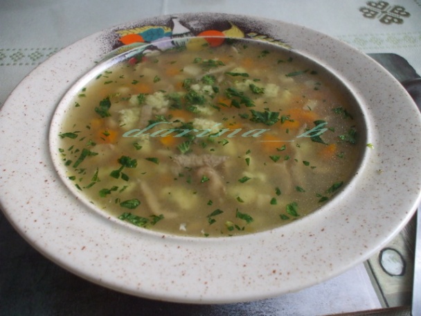Zeleninová polievka s hlivou a pšenovými haluškami - obrázok 5
