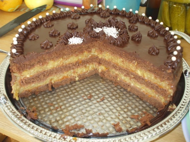 Čokoládová torta s jablkovou plnkou (fotorecept) - obrázok 8