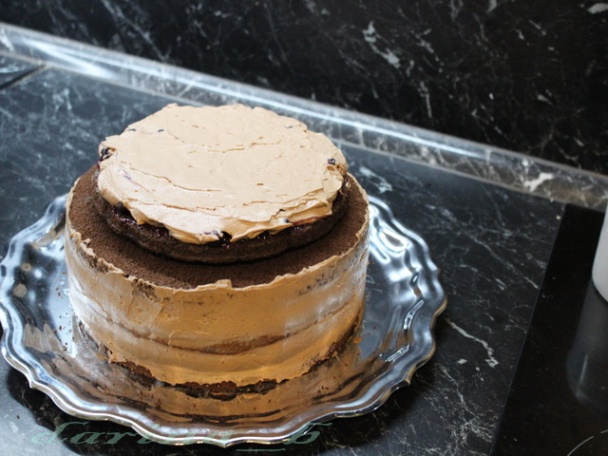 Kakaovo-orechová torta s mascarpone a ovocím (fotorecept) - obrázok 9
