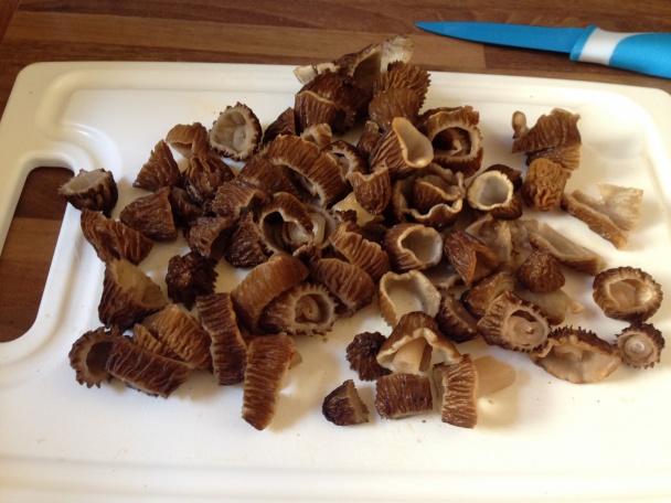 Smrčkovcové risotto s kuracími prsiami - obrázok 1