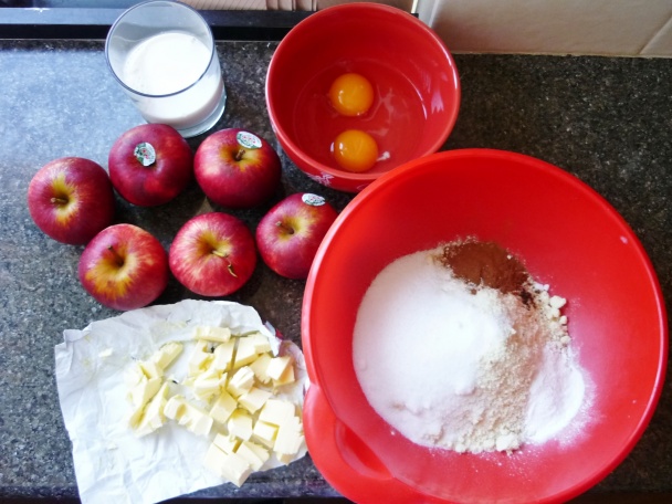 Jablkový koláč - Apple cake (fotorecept) - obrázok 1